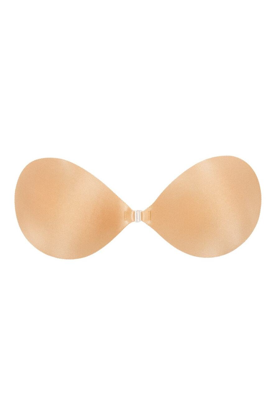 Fashion Forms NuBra Nude (Mocha) D Cup Seamless Push-Up Adhesive Strapless Bra